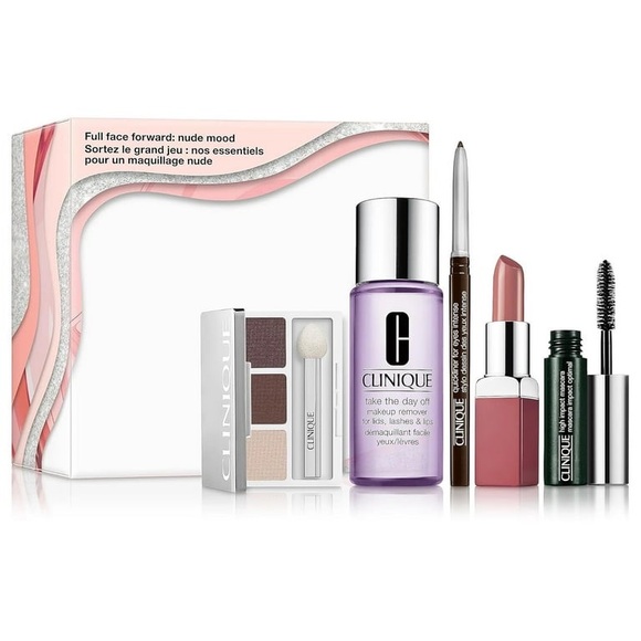 CLINIQUE Full Face Forward Nude Mood Makeup 5 Piece Set - Picture 1 of 11